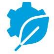 symbol zębatki i liścia